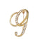 Fashion clothing accessories 26 English alphabet brooches G