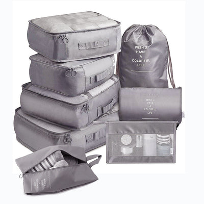 Set de 8 Organizadores de Viaje - Cubos Empacadores para Ropa, Zapatos y Accesorios - Image 7