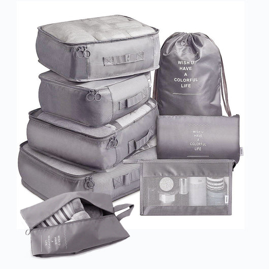 Set de 8 Organizadores de Viaje - Cubos Empacadores para Ropa, Zapatos y Accesorios - Image 7