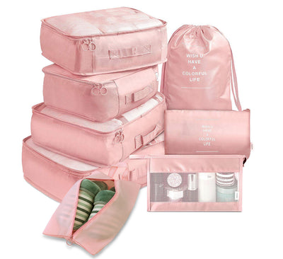 Set de 8 Organizadores de Viaje - Cubos Empacadores para Ropa, Zapatos y Accesorios - Image 8