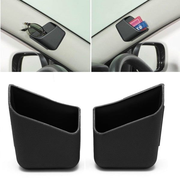 Organizador de Gafas para Auto - Estuche Doble Negro - Image 3