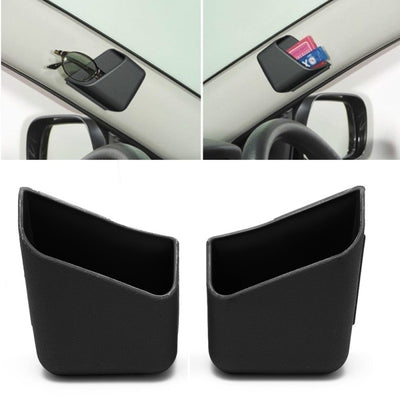 Organizador de Gafas para Auto - Estuche Doble Negro - Image 3