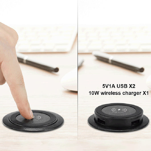 Cargador Inalámbrico Rápido 10W QI de Escritorio con Protección Múltiple para Huawei y Samsung - Image 3