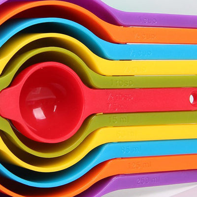Juego de 6 Cucharas Medidoras de Plástico de Grado Alimenticio con Escala - Image 3
