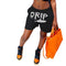 Shorts Deportivos Casuales Estampados Gris y Negro - Algodón Premium
