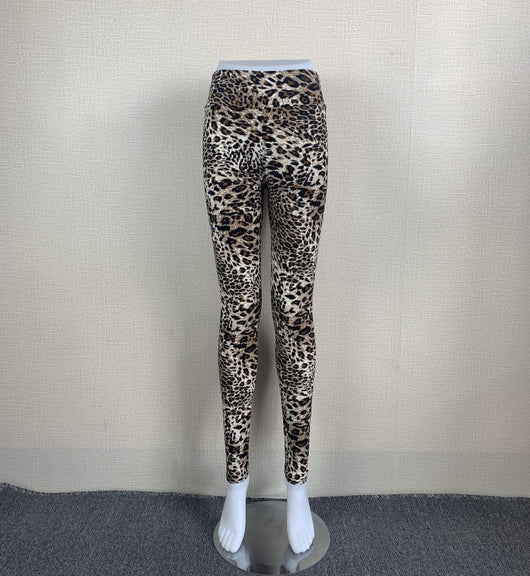 Leggings de Cintura Alta con Estampado de Leopardo - Pantalones de Yoga Deportivos Elásticos - Image 10