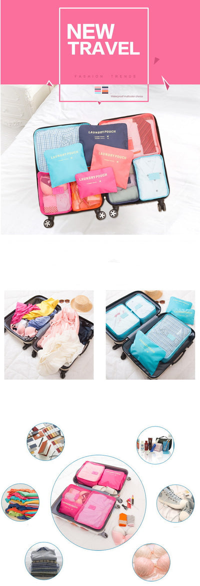 Juego de 6 Bolsas Organizadoras de Viaje para Ropa - Image 15