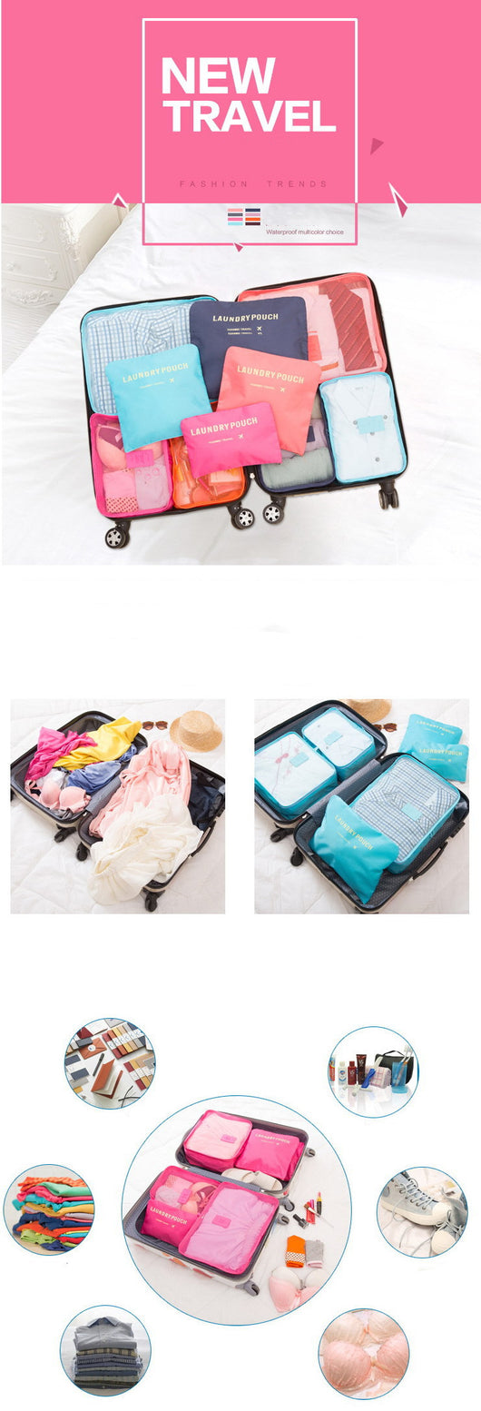 Juego de 6 Bolsas Organizadoras de Viaje para Ropa - Image 15