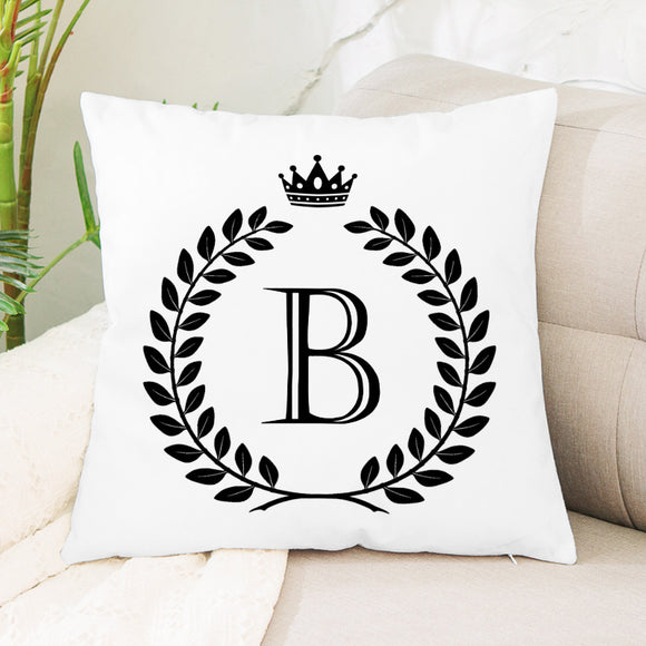 Cojín Decorativo Flanela con Letras Inglesas para Oficina y Hogar