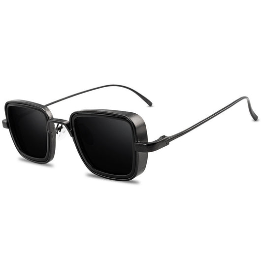 Gafas de Sol Retro para Hombre con Marco Grueso Metálico - Image 12