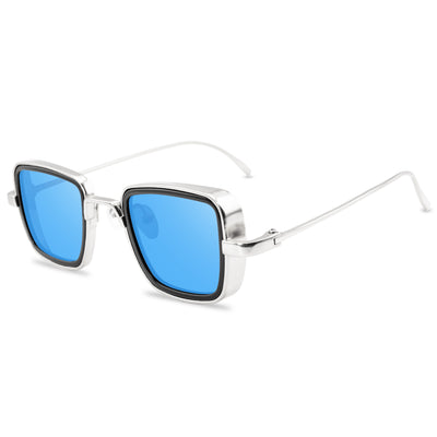 Gafas de Sol Retro para Hombre con Marco Grueso Metálico - Image 13