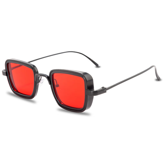 Gafas de Sol Retro para Hombre con Marco Grueso Metálico - Image 20