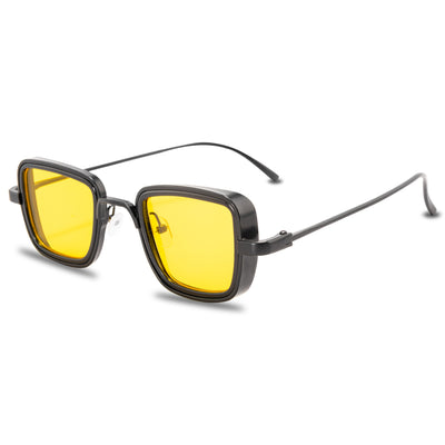 Gafas de Sol Retro para Hombre con Marco Grueso Metálico - Image 21