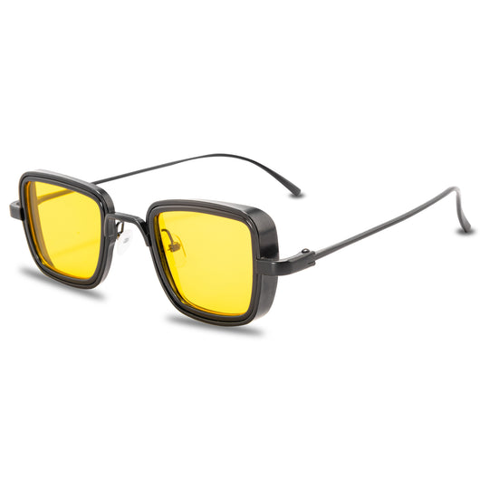 Gafas de Sol Retro para Hombre con Marco Grueso Metálico - Image 10