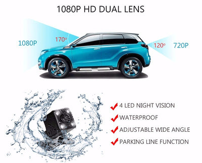 Cámara Dash Cam Dual 4 Pulgadas 1080P HD Visión Nocturna Jerry 5601 con Imagen de Reversa - Image 16