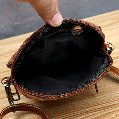 Bolso Cuadrado de Cuero Lavable con Borlas - Cartera Versátil para Teléfono y Monedas - Image 6