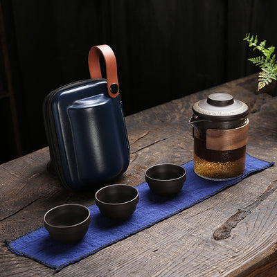 Juego de Té Portátil Kung Fu Cerámica - Set Compacto para Viajeros - Image 5