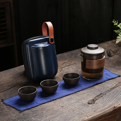 Juego de Té Portátil Kung Fu Cerámica - Set Compacto para Viajeros - Image 6