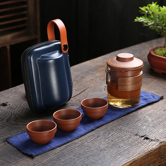 Juego de Té Portátil Kung Fu Cerámica - Set Compacto para Viajeros - Image 3