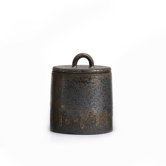 Caja de Almacenamiento de Té de Cerámica Sellada Estilo Retro Japonés - Image 3