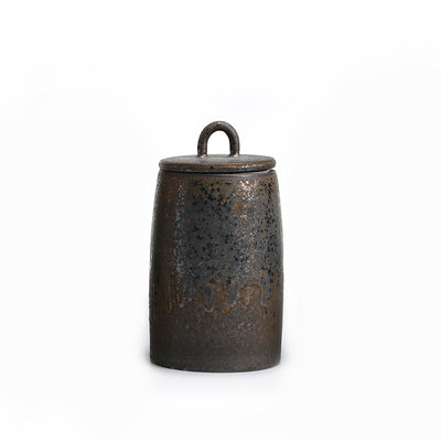 Caja de Almacenamiento de Té de Cerámica Sellada Estilo Retro Japonés