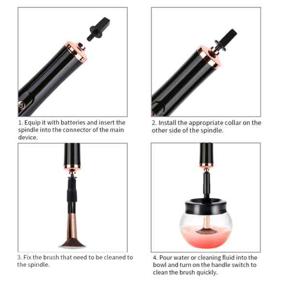 Limpiador Automático de Brochas de Maquillaje con Tecnología Eléctrica