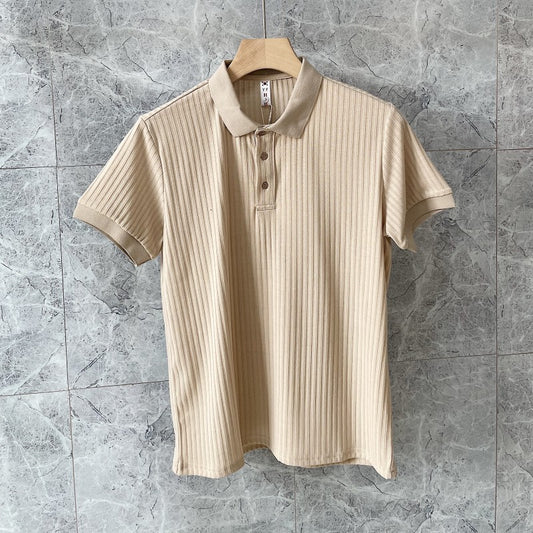 Playera Ligera para Hombre Cuello Solapa Manga Corta Verano