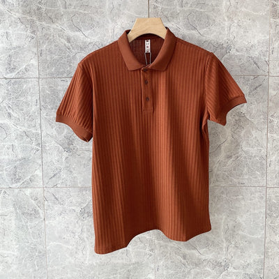Playera Ligera para Hombre Cuello Solapa Manga Corta Verano - Image 3