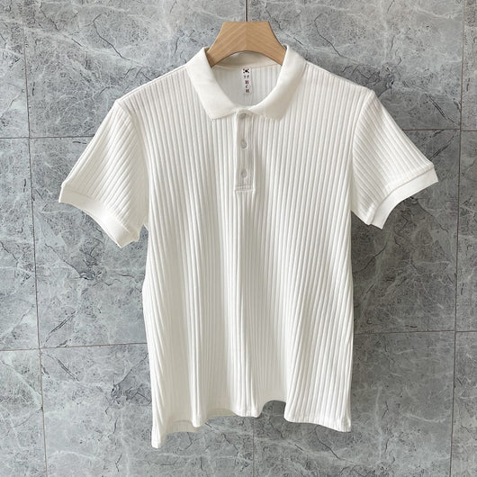 Playera Ligera para Hombre Cuello Solapa Manga Corta Verano - Image 2