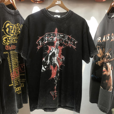 Camiseta Hip-hop Vintage Desgastada Suelta de Algodón para Hombre - Image 10