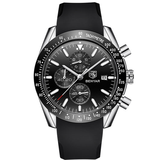 Reloj Deportivo Multifuncional Binya para Hombre - Cuarzo Resistente al Agua
