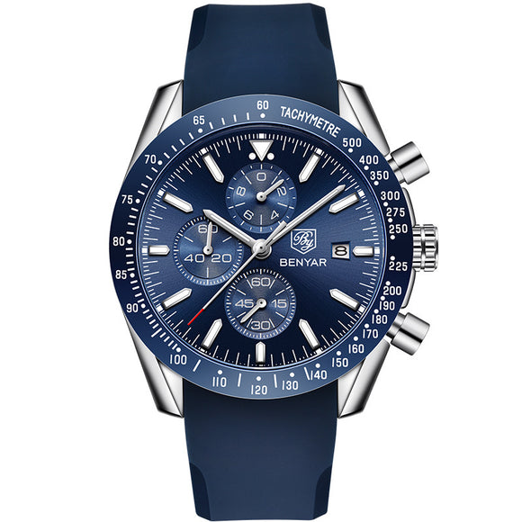 Reloj Deportivo Multifuncional Binya para Hombre - Cuarzo Resistente al Agua