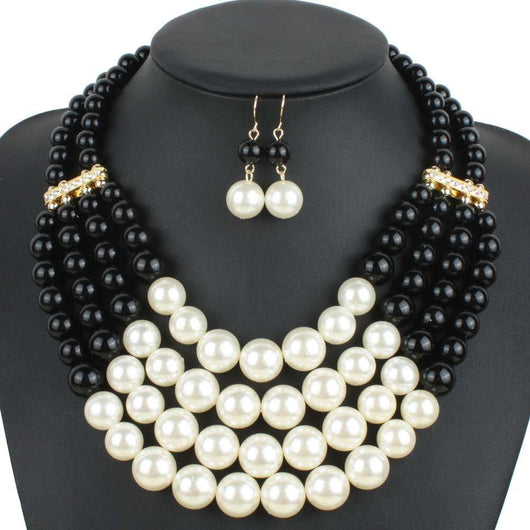 Collar de Perlas Multicapa Temperamento Ejecutivo - Joyería de Moda Europea y Americana - Image 8
