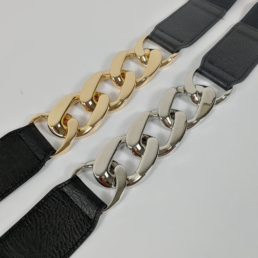 Cinturón Elástico Metálico para Mujer - Diseño Versátil y Moderno - Image 4