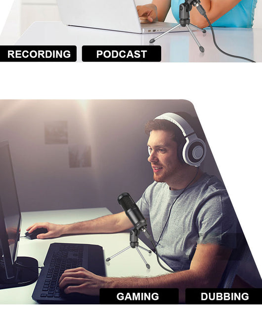 Micrófono USB Condensador para Karaoke, Gaming y Streaming en Vivo - Image 10