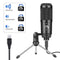 Micrófono USB Condensador para Karaoke, Gaming y Streaming en Vivo