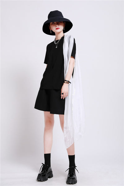 Blusa Coreana de Manga Corta con Diseño Exclusivo y Detalles en Organza - Image 13
