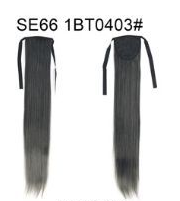 Extensión de Cabello Liso Largo con Cola de Caballo Invisible y Multicolor - Image 4