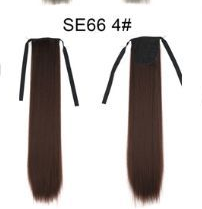 Extensión de Cabello Liso Largo con Cola de Caballo Invisible y Multicolor - Image 8