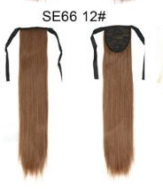 Extensión de Cabello Liso Largo con Cola de Caballo Invisible y Multicolor - Image 6