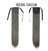 Extensión de Cabello Liso Largo con Cola de Caballo Invisible y Multicolor - Image 16