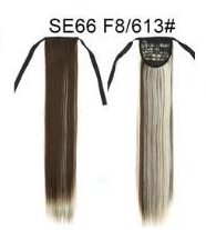 Extensión de Cabello Liso Largo con Cola de Caballo Invisible y Multicolor - Image 20