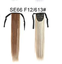 Extensión de Cabello Liso Largo con Cola de Caballo Invisible y Multicolor - Image 22