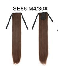 Extensión de Cabello Liso Largo con Cola de Caballo Invisible y Multicolor - Image 26