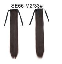 Extensión de Cabello Liso Largo con Cola de Caballo Invisible y Multicolor - Image 27