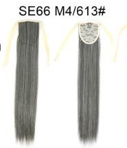 Extensión de Cabello Liso Largo con Cola de Caballo Invisible y Multicolor - Image 30