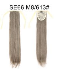 Extensión de Cabello Liso Largo con Cola de Caballo Invisible y Multicolor - Image 31