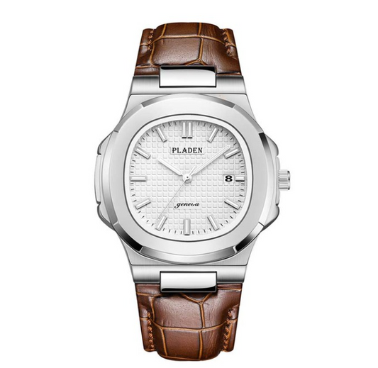Reloj de Hombre Acero Inoxidable Resistente al Agua con Esfera Luminosa