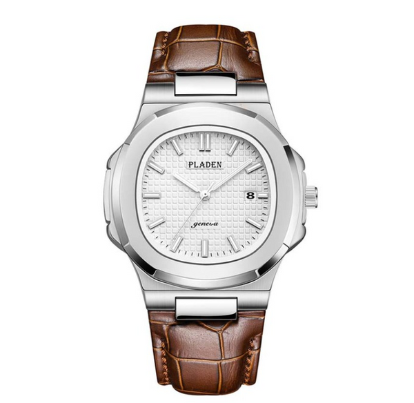 Reloj de Hombre Acero Inoxidable Resistente al Agua con Esfera Luminosa