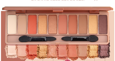 Paleta de Sombras Tierra Fuego Brillante Resistente al Agua para Principiantes - Image 11